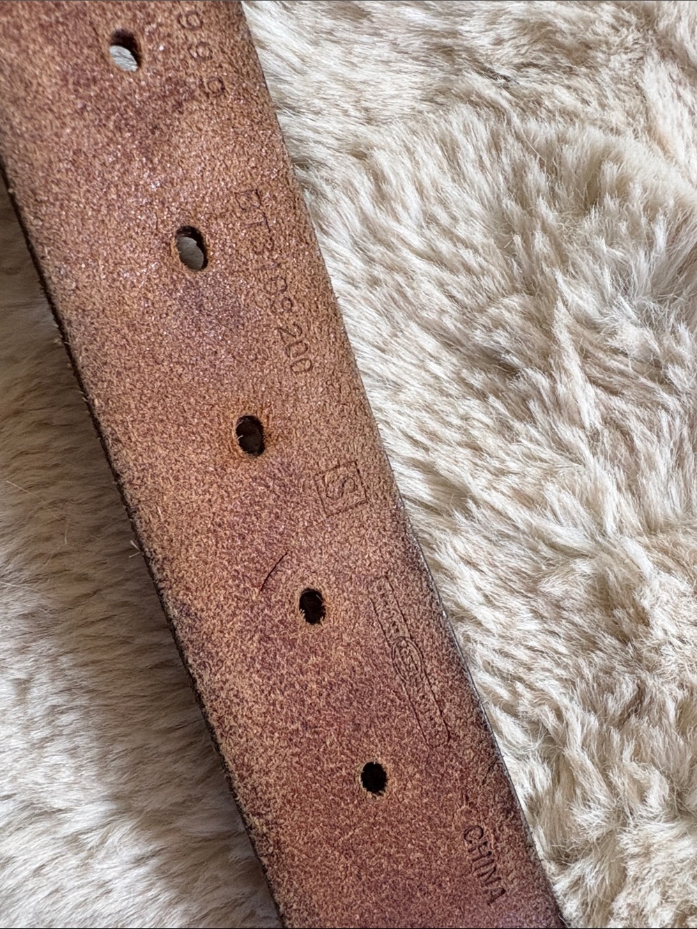 Fossil tooled Classic Brown Leather Women's Belt - Picture 2 of 7